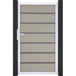 GroJaSolid Grande Premium Tor Bi-Color Sand 100x180 Cm Rahmen EV1