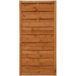 Sichtschutzzaun-Element Honigfarben Lasiert 90 Cm X 180 Cm