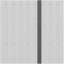 Sichtschutzzaun Jumbo WPC Senkrechtlamelle Anthrazit