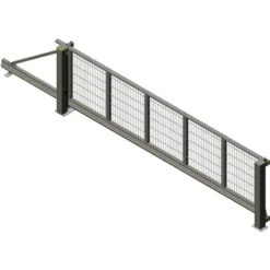 Alberts Schiebetor Mosaik DSM 500 Cm X 160 Cm Links Anthrazit