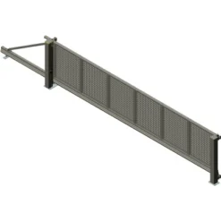 Alberts Schiebetor Mosaik Lochblech 600 Cm X 160 Cm Links Anthrazit