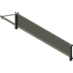 Alberts Schiebetor Mosaik Glattblech 600 Cm X 160 Cm Links Anthrazit