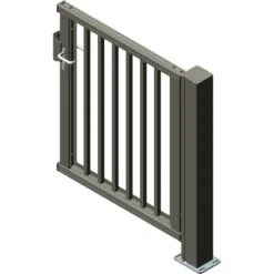 Alberts Anschlusstor Mosaik Vkt.-Stab 120 Cm X 160 Cm Links Anthrazit