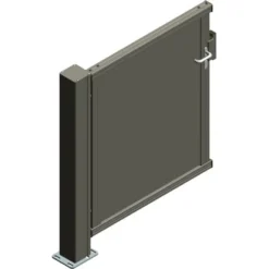 Alberts Anschlusstor Mosaik Glattblech 120 Cm X 100 Cm Rechts Anthrazit