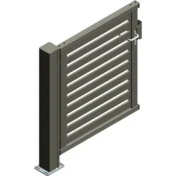 Alberts Anschlusstor Mosaik Profile 120 Cm X 100 Cm Rechts Anthrazit