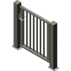 Alberts Einzeltor Mosaik Vkt.-Stab 120 Cm X 160 Cm Links Anthrazit