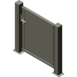 Alberts Einzeltor Mosaik Glattblech 120 Cm X 160 Cm Links Anthrazit