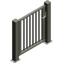 Alberts Einzeltor Mosaik Vkt.-Stab 120 Cm X 100 Cm Rechts Anthrazit