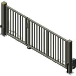 Alberts Doppeltor Mosaik Vkt.-Stab 334 Cm X 160 Cm Links Anthrazit