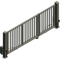 Alberts Doppeltor Mosaik Vkt.-Stab 334 Cm X 140 Cm Rechts Anthrazit