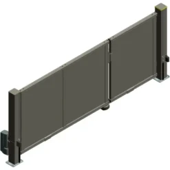 Alberts Doppeltor Mosaik Glattblech 334 Cm X 100 Cm Rechts Anthrazit