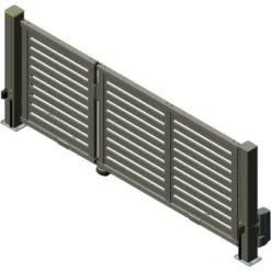 Alberts Doppeltor Mosaik Profile 334 Cm X 160 Cm Links Anthrazit