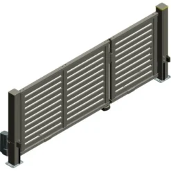 Alberts Doppeltor Mosaik Profile 334 Cm X 100 Cm Rechts Anthrazit