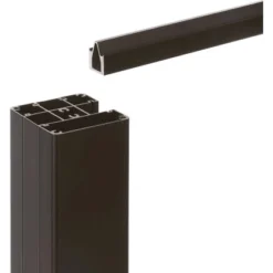 Start- Und Endprofil 177 Cm X 3,2 Cm X 2,4 Cm Anthrazit