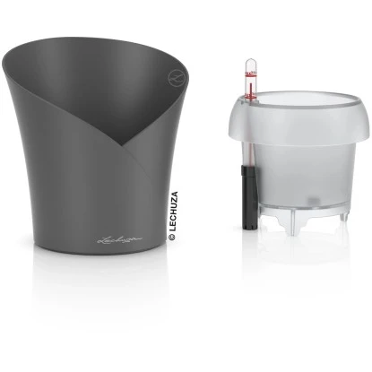 Lechuza Pflanzgefäß Orchidea Color Ø 18 Cm X 20 Cm Grau Matt 4 Lechuza Pflanzgefäß Orchidea Color Ø 18 Cm X 20 Cm Grau Matt – Bild 2