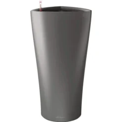 Lechuza Pflanzgefäß Delta Premium Ø 30 Cm X 56 Cm Anthrazit Metallic