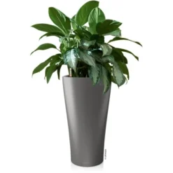 Lechuza Pflanzgefäß Delta Premium Ø 30 Cm X 56 Cm Anthrazit Metallic -Günstiges Heissner Geschäft 4008789155030 4186 5