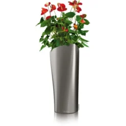 Lechuza Pflanzgefäß Delta Premium Ø 30 Cm X 56 Cm Anthrazit Metallic -Günstiges Heissner Geschäft 4008789155030 4186 6