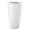 Lechuza Pflanzsäule Diamante Premium Weiß Hochglanz Ø 40cm M. Bewässerungssystem