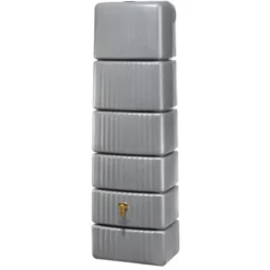 4rain SLIM Wandtank 330 L Steingrau