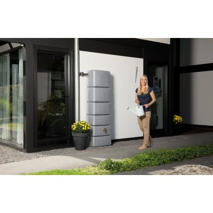 4rain SLIM Wandtank 330 L Steingrau 4 4rain SLIM Wandtank 330 L Steingrau – Bild 2