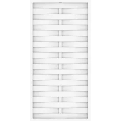 Sichtschutzzaun Element Longlife Romo Gerade Weiß 90 Cm X 180 Cm