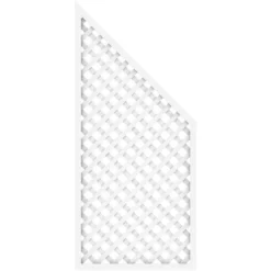 Sichtschutzzaun Anschlussgitter Longlife Weiß 90 X 180 Cm Auf 90 Cm