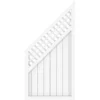 Sichtschutzzaun Anschlusselement Longlife Riva Mit Gitter Weiß 90 X 180/90 Cm -Günstiges Heissner Geschäft 4033821027518