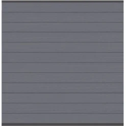 Sichtschutzzaun Zaunfeld-Set System WPC Classic Anthrazit/Anthrazit 178x183 Cm