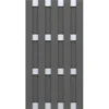 Sichtschutzzaun Element Jumbo WPC Anthrazit-Aluminium 95 Cm X 179 Cm -Günstiges Heissner Geschäft 4033821033076