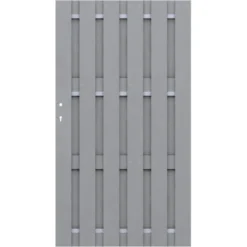 Sichtschutzzaun Tor Jumbo WPC Grau 98 Cm X 179 Cm
