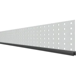 Zaun Zubehör Dekorprofil-Set System Metall/Gamma Flach 15 Cm