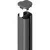 Zaun Zubehör Eckpfosten System Basic Anthrazit Erdverbau 240 Cm