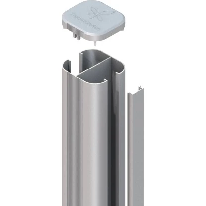 Zaun Zubehör Steckpfosten System Silber Zum Aufschrauben 192 Cm 3 Zaun Zubehör Steckpfosten System Silber Zum Aufschrauben 192 Cm