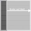 Sichtschutzzaun Element Design WPC Alu Anthrazit Höhe 180 Cm Maßbreite