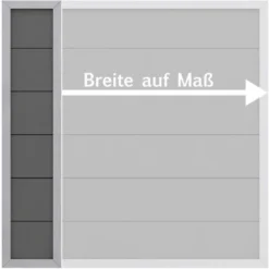 Sichtschutzzaun Element Design WPC Alu Anthrazit Höhe 180 Cm Maßbreite