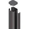 Zaun Zubehör Steckpfosten System Anthrazit Erdverbau 150 Cm -Günstiges Heissner Geschäft 4033821041736