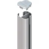 Zaun Zubehör Eckpfosten System Basic Silber Erdverbau 150 Cm