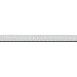 Zaun Zubehör Dekorprofil-Set System Metall/Bubble Flach 15 Cm