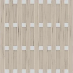 Sichtschutzzaun Element Jumbo WPC Alu Sand 179 Cm X 179 Cm Alu Sand