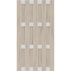 Sichtschutzzaun Element Jumbo WPC Alu Sand 95 Cm X 179 Cm Alu Sand