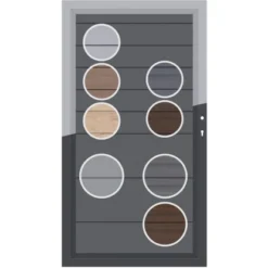 Sichtschutzzaun-Element WPC Einzeltor