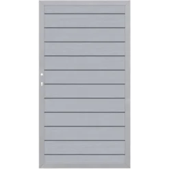 Sichtschutzzaun Tor System WPC Grau-Silber DIN Li 98 X 180 Cm