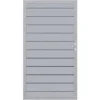 Sichtschutzzaun Tor System WPC Grau-Silber DIN Re 98 X 180 Cm -Günstiges Heissner Geschäft 4033821044836 3286 1
