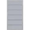 Sichtschutzzaun Tor System WPC XL Grau-Silber DIN Li 98 X 180 Cm