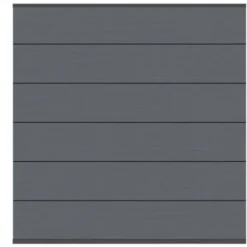 Sichtschutzzaun Element System WPC XL Anthrazit/Anthrazit 178 X 183 Cm