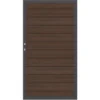 Sichtschutzzaun Tor System Platinum WPC Braun-Anthrazit DIN Li 98 X 180 Cm