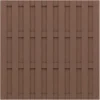 Sichtschutzzaun Element Jumbo WPC Braun 179 Cm X 179 Cm -Günstiges Heissner Geschäft 4033821047721