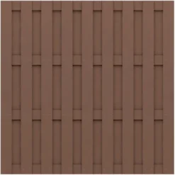 Sichtschutzzaun Element Jumbo WPC Braun 179 Cm X 179 Cm