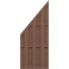 Sichtschutzzaun Anschlusselement Jumbo WPC Braun 74 X 179/90 Cm